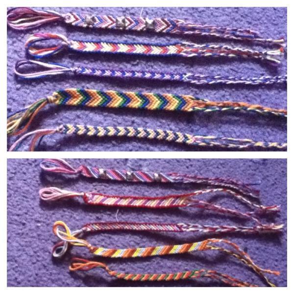Joanne Lees Pattern Bracelets Chevron Candy Stripe Variations