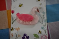 Image 4 of Light pink swan mini brooch