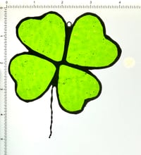 Image 2 of Classic Shamrock Stained Glass Suncatcher