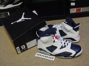 Image of DS Air Jordan 6 VI Retro OLYMPIC 2012 SIZE 9
