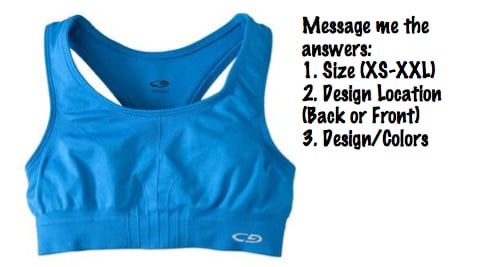 custom design sports bras