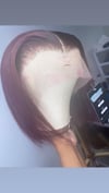 12" Raw Indian Burgundy Frontal Bob 
