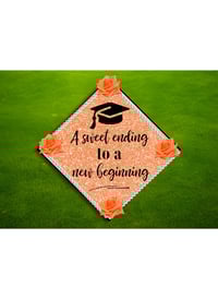 Image 3 of Customer Grad Hat Topper 