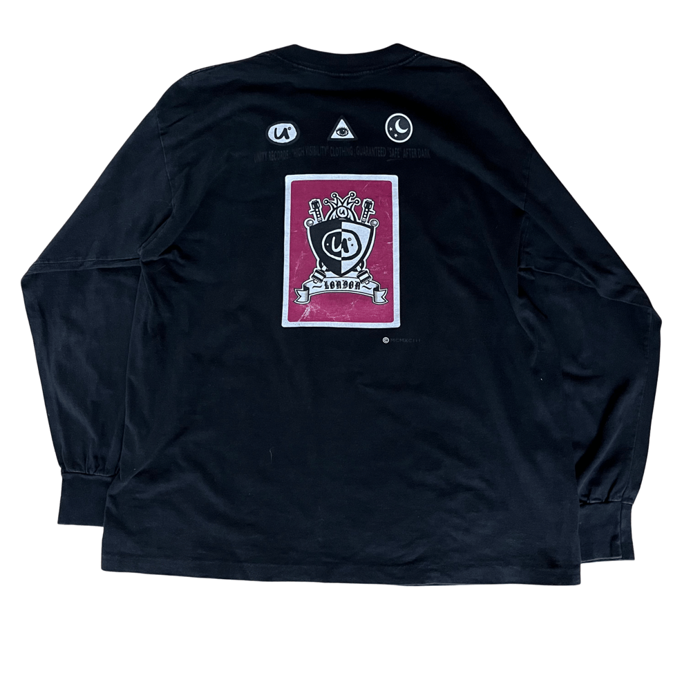 Image of Unity Records original 90s rave longsleeve T Shirt: Large