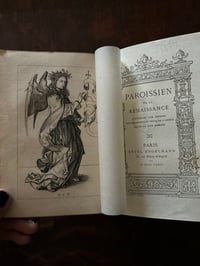 Image 1 of Paroissien de la renaissance, 1874! Intérieur en soie pourpre!
