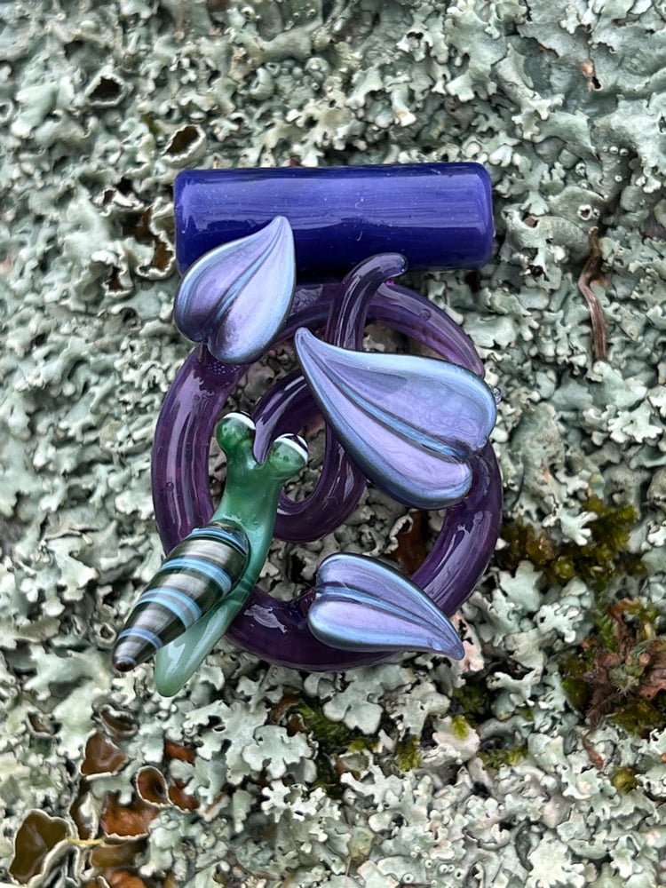 Image of Purple Vine with Snail Pendant