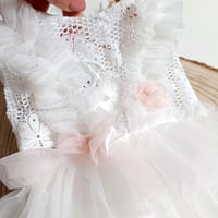 Image 2 of Newborn girls body-dress |Patrizia | white