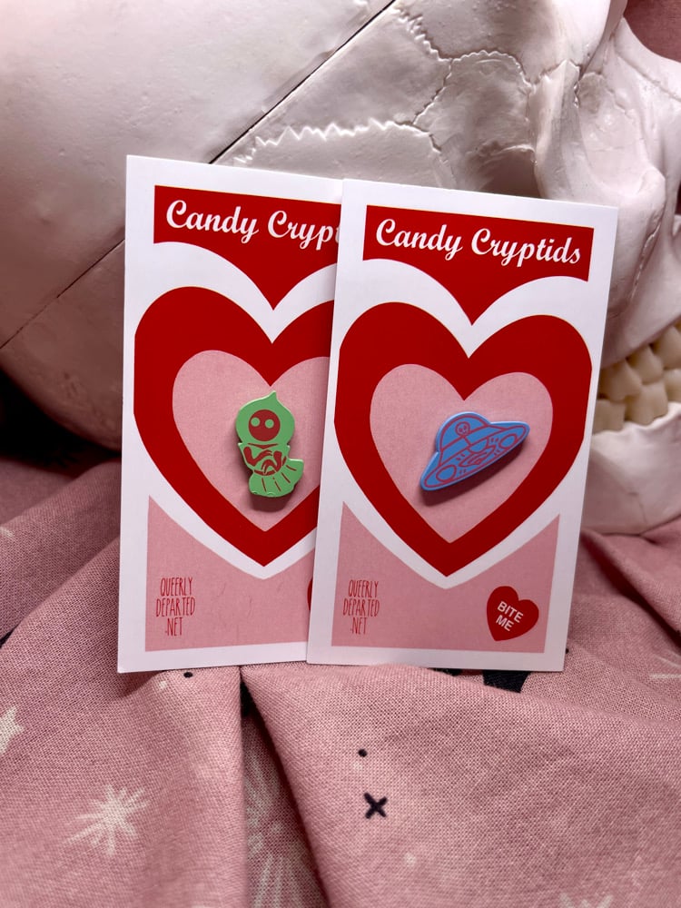 Candy Cryptid Pins | Queerly Departed