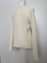 Image 3 of 00s Beige knitted cardigan // M 