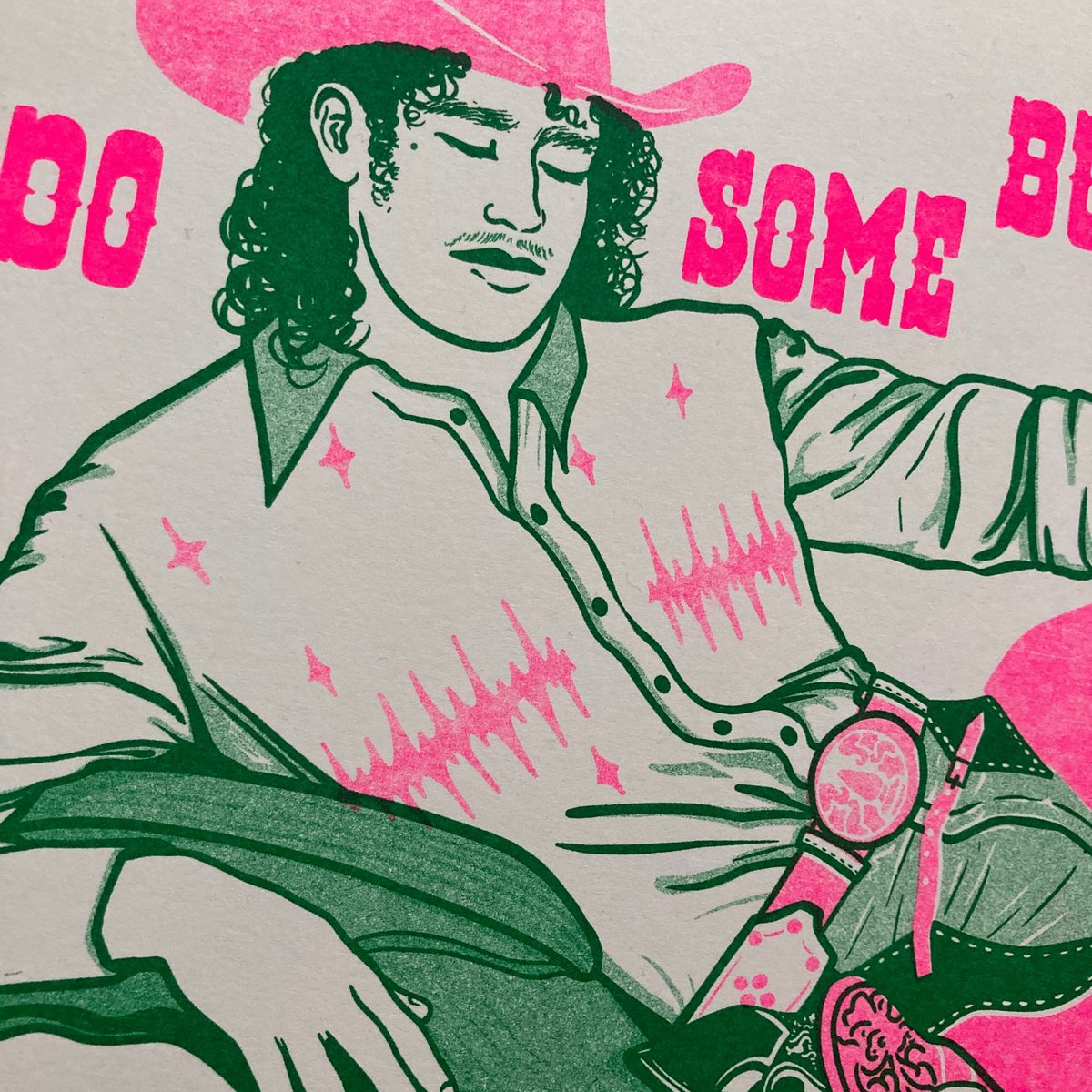 Image of 'Big Iron' Riso Print