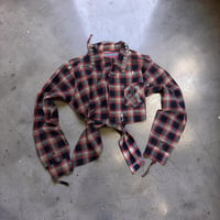 Image 4 of CRYSTAL R CROPPED FLANNEL 