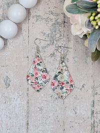 Image 5 of Diamond Rose Earrings