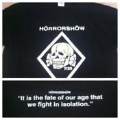 Image of HORRORSHOW- DEATH IN JULY Black Shirt 7/20 (AMERICAN NIGHTMARE SHOW)