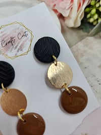 Image 2 of Dangle Embossed Earrings