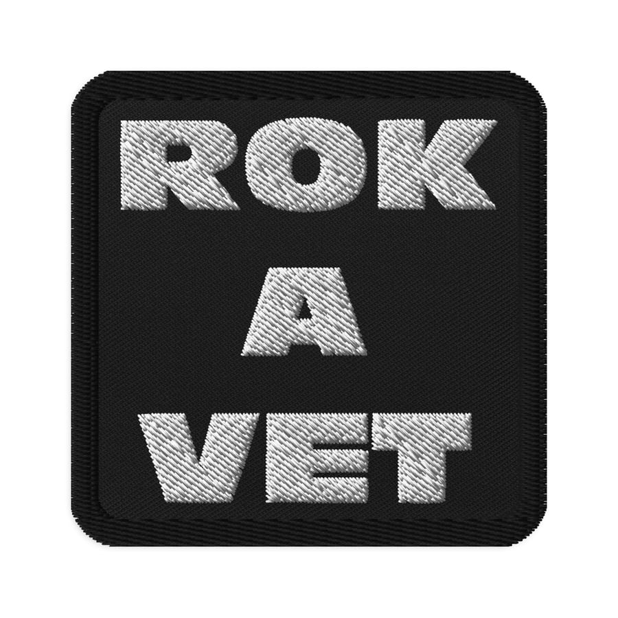 Image of ROKAVET Embroidered Patches - Square 3″×3″