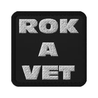 ROKAVET Embroidered Patches - Square 3″×3″