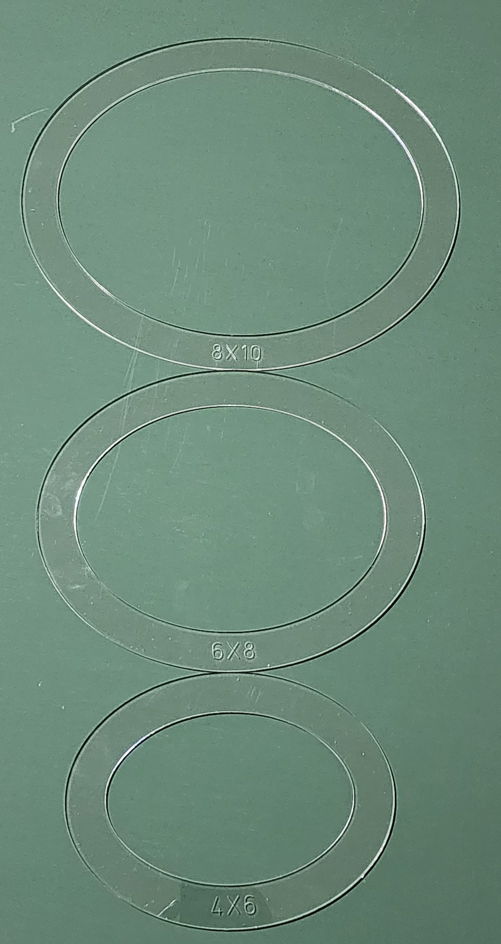 Oval Layout Tools 8x10" 3 piece set