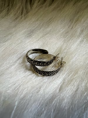 Image of Serpent’s Edge Snakeskin Hoops