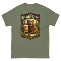 Image 2 of  Bear’s Den Saloon Unisex T-Shirt | Rustic Wilderness Bar Tee | Western Wildlife Saloon Shirt