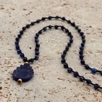 Image 1 of Lapis Leaf Necklace