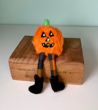 Image 1 of Weighted Tiny Pumpkin with Long Legs