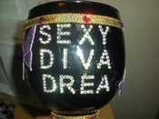 Image of CUSTOM CUPS -  CUSTOM RHINESTONE LETTERING