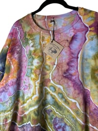 Image 5 of XXL Unisex Adult Soft Long Sleeve Tee in Autumn Geode Ice Dye