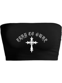 Pray To Gwap Blk Bandeau 