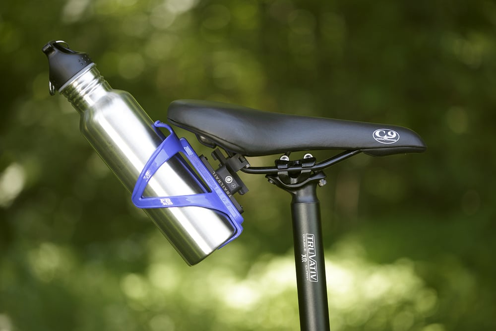 behind seat bottle cage