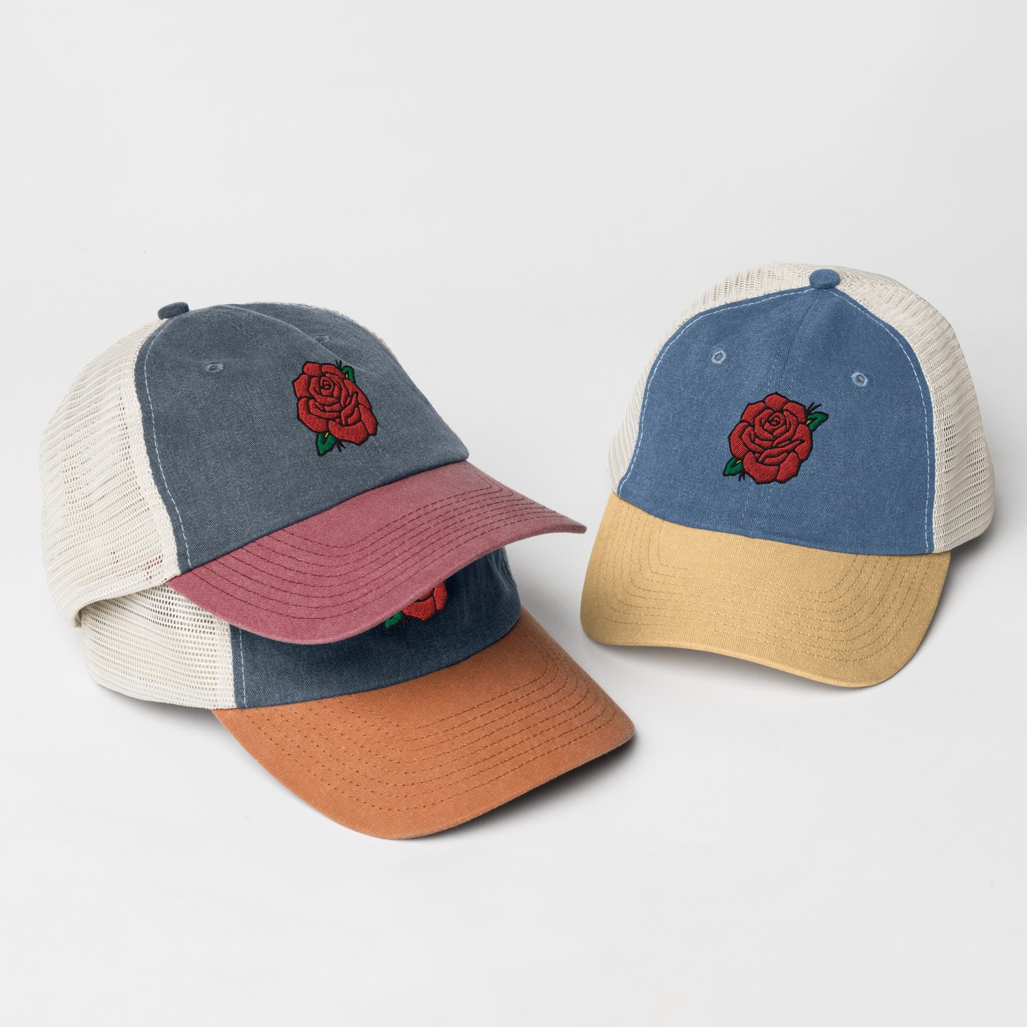 Image of Tattoo Rose pigment-dyed cap