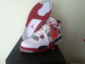Image of Air Jordan Retro 4 "Fire Red"