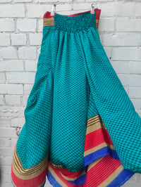 Image 6 of Sula slouch maxi skirt -turquoise and red