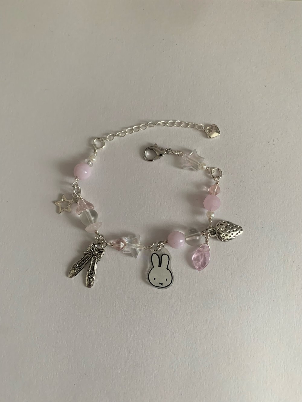 miffy inspired ballet bracelet