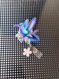 Image 2 of hummingbird badge reel 
