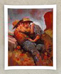 Afternoon Tea - 16x20” hand embellished print