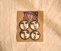 Image 1 of Face Buttons set of 4  3cm diameter 