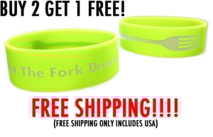 Image of 1" I Put The Fork Down Bracelet