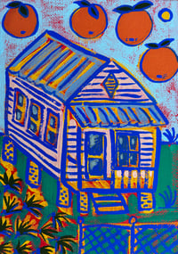 Image 1 of Artist Original Painting | FLA Scrub Pine House