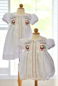 Image 8 of ELH x Manolitas Girl's Hand Smocked Santa Collection 