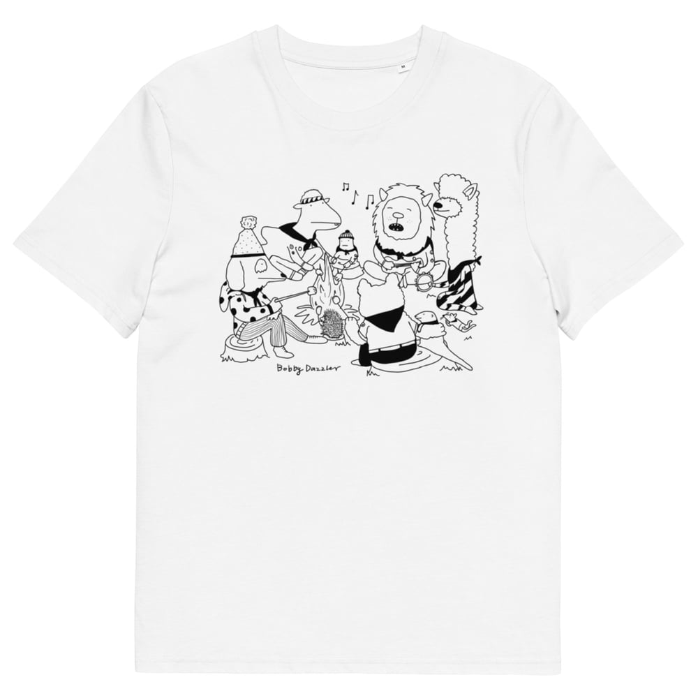 Image of Unisex Organic Cotton T-Shirt campfire 