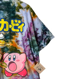 Image 5 of ♻️ UPCYCLED XL Unisex Kirby Tee in Dark Watercolor Ice Dye