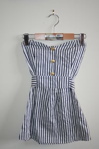 Image of Striped Nautical Halter Top 