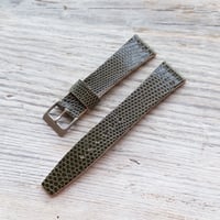 Image 4 of Stitchless Dk Green Lizard Strap