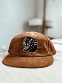 Image 1 of Panther Head Corduroy Snap Back