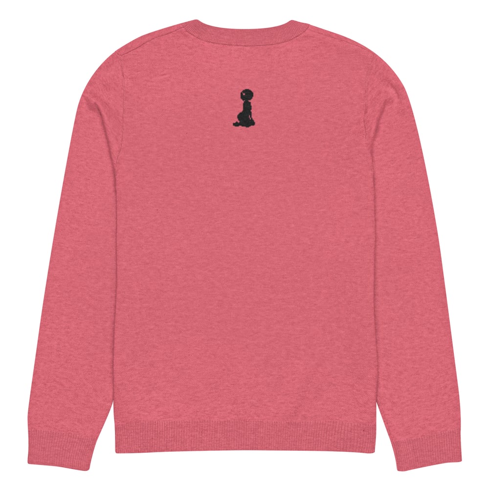 Image of Knitted crew neck Dog Mom sweater