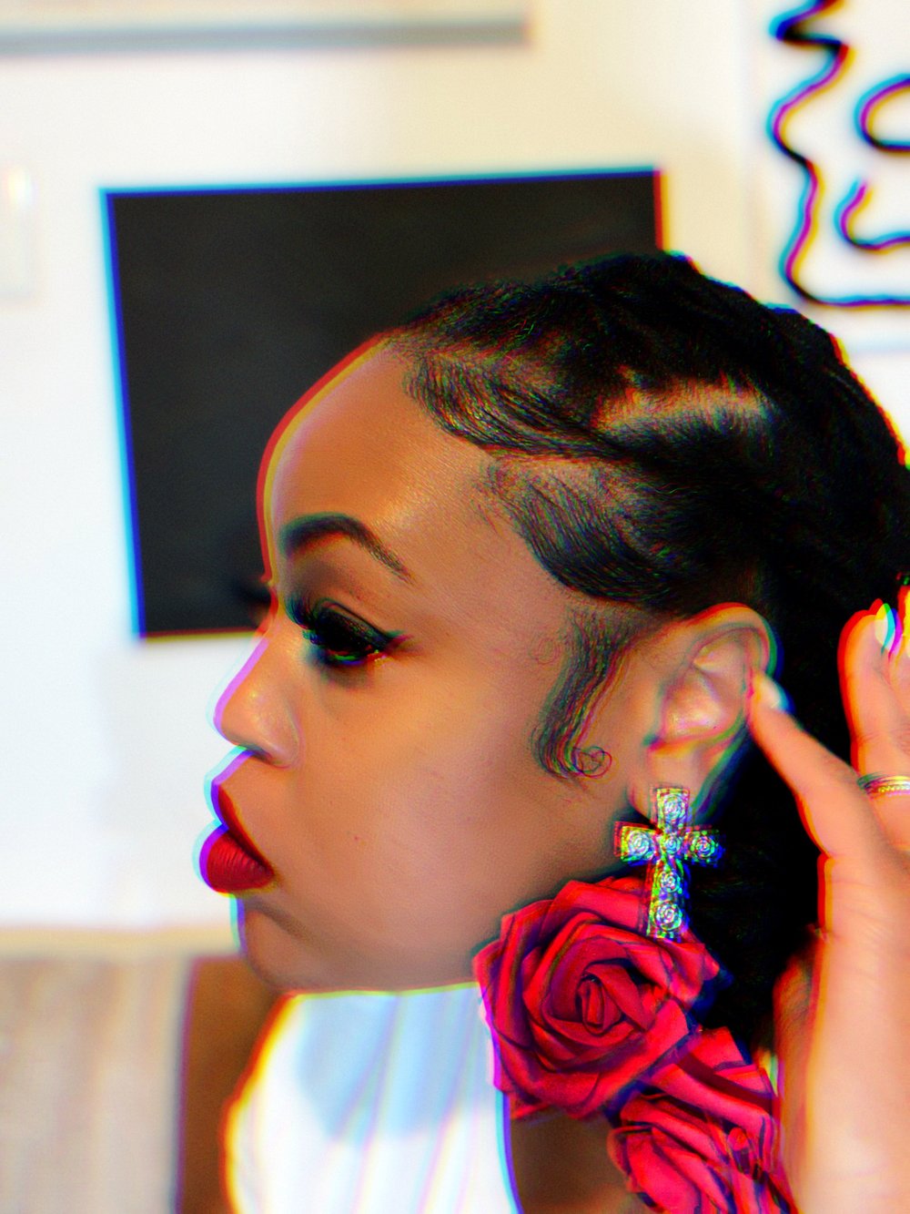 Image of “Khrome Cross Stud Earrings"