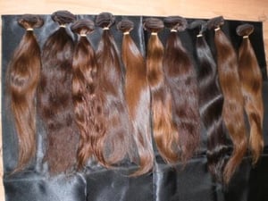 Image of Organic European hair straight/wavy add 10 per inch for curly