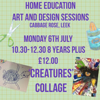 Image 2 of Home Ed. Monday 6th July ‘Collage Creatures’
