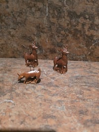 Image 3 of Bronze Deer Ornamnets