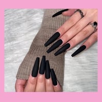 Black Matte Nails